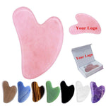 Heart-shaped Crystal Gua Sha Tool For Facial Massage