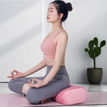 Yoga Bolster Pillow for Meditation and Support Rectangular Yoga Cushion  from Machine Washable with Carry Handle