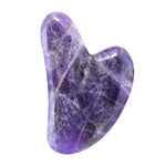 Heart-shaped Crystal Gua Sha Tool For Facial Massage