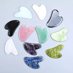 Heart-shaped Crystal Gua Sha Tool For Facial Massage
